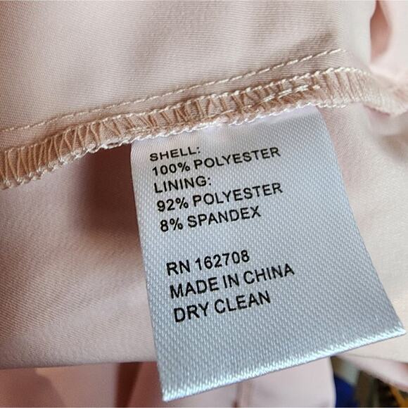 LDT BY ALEX + MICHAEL TOCCIN NEW BLUSH PUFF SLEEVE DRESS SIZE 4 - Picture 9 of 11